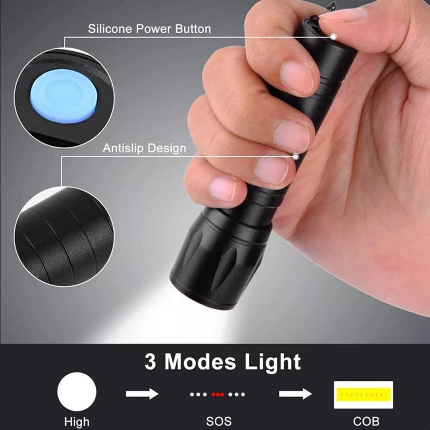 LED USB Rechargeable Mini Flashlight – Ultra-Bright Zoom & COB Side Lantern, Tactical Emergency Light LED USB Rechargeable Mini Flashlight – Ultra-Bright Zoom & COB Side Lantern, Tactical Emergency Light